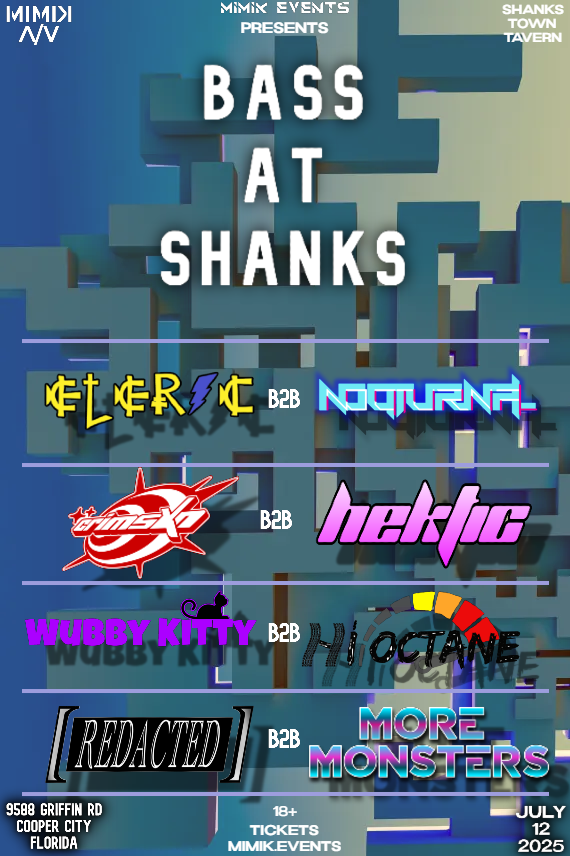 Bass at Shanks Event Flier
